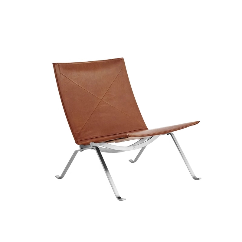 意式极简折叠椅不锈钢躺椅