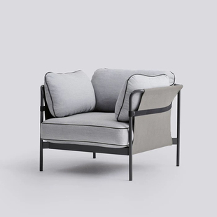 意式极简沙发椅Ronan &Erwan Bouroullec Can 设计师皮革不锈钢椅