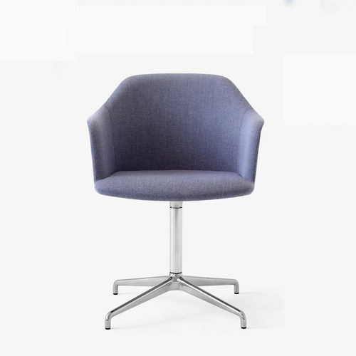 电脑书椅意式极简不锈钢扶手转椅