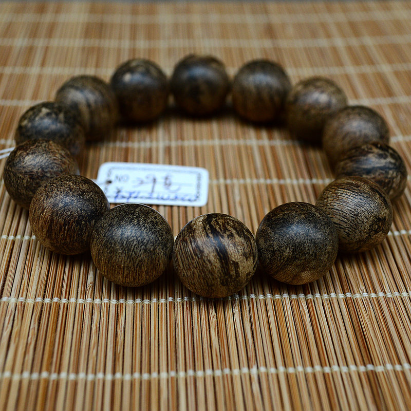 珍藏绝版！越南惠安老料沉香手串16mm*14粒1.6cm收藏珍品九分沉