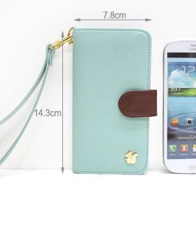 E210S/L/K手机套 i9300保护壳 i9308/i939皮套女士可爱 韩国进口