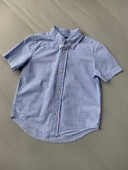 中小童纯棉休闲上衣学院洋气衬衣 衬衫 26新款 儿童泡泡纱短袖