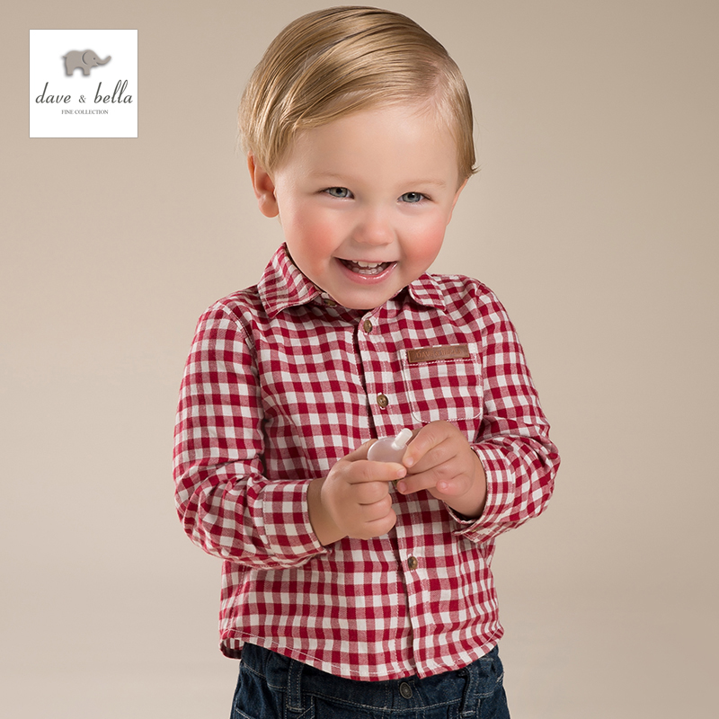 Chemise garcon DAVEBELLA à manche longue - Ref 2082229 Image 1