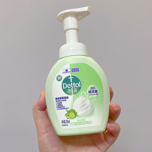 Dettol/滴露泡沫抑菌洗手液青柠香型250ml慕斯泡沫丰富易冲洗家用