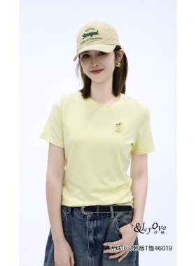 FMF正品2026春夏新款S&Jayova女装46019钉珠小马图案韩版T恤