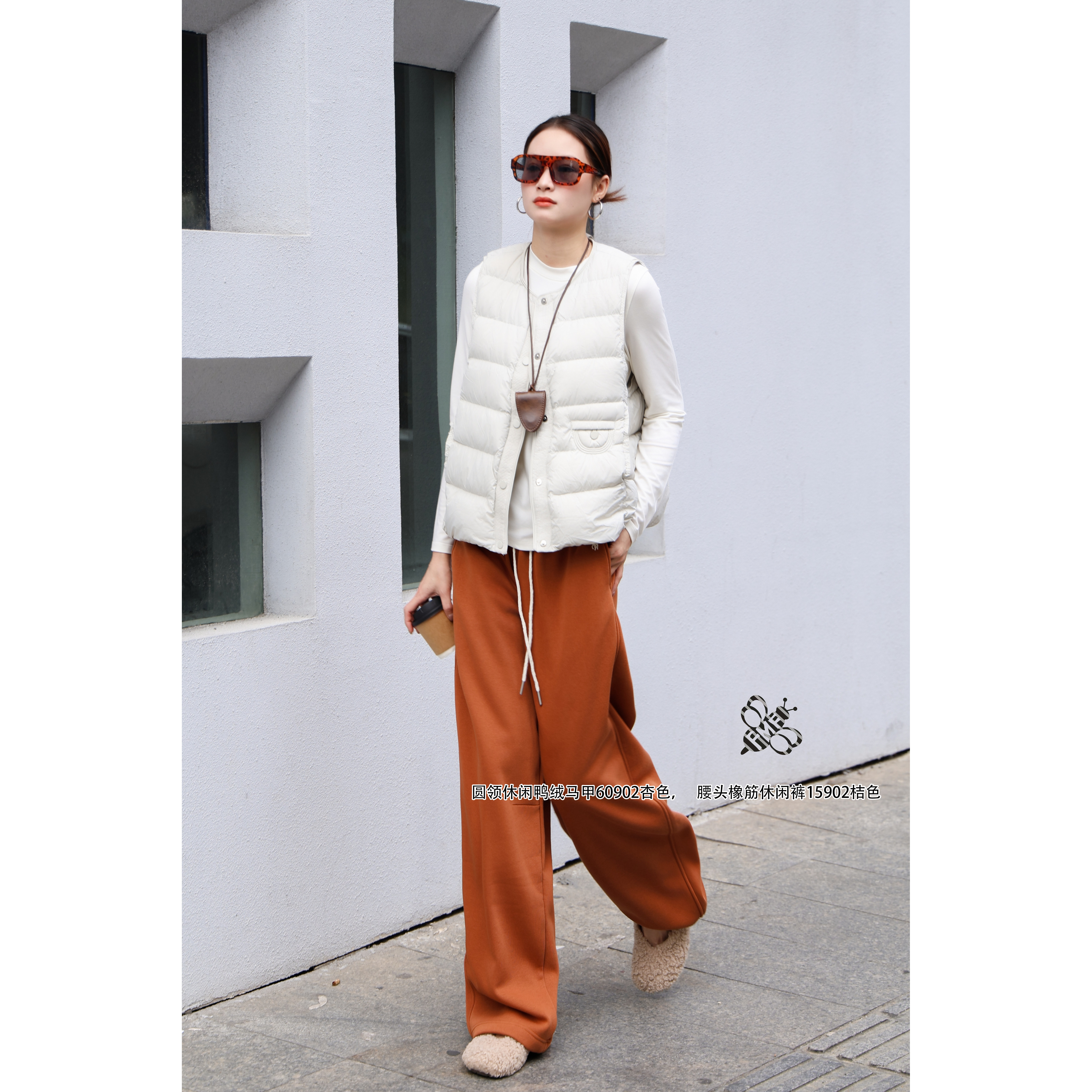 定制S Jayova秋冬欧韩FMF2025新款女装60902圆领休闲鸭绒马甲外套,女装/女士精品,马夹,淘宝优惠券,粉丝福利购,淘宝优惠卷