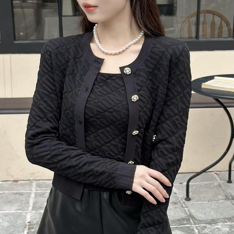 2024秋季新款时尚百搭毛针织衫