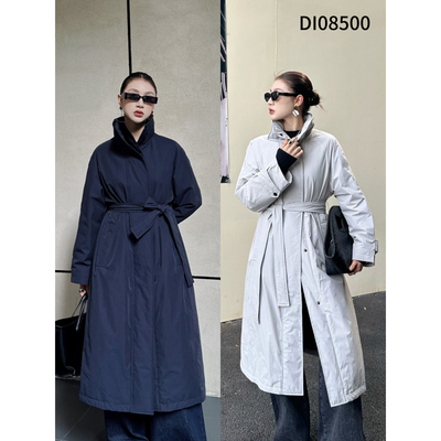 2025秋冬新款鹅绒长款风衣