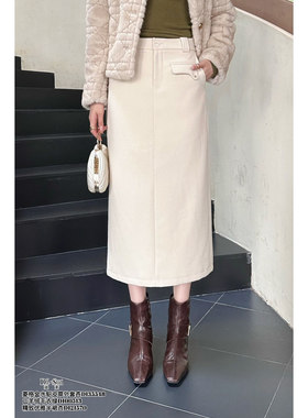 DI-SUI欧洲站2025秋冬新款女装21570精致设计感优雅显瘦半身裙
