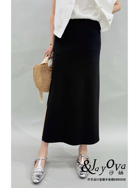 FMF正品2026春夏新款S Jayova女装86008开衩设计感显瘦半身裙