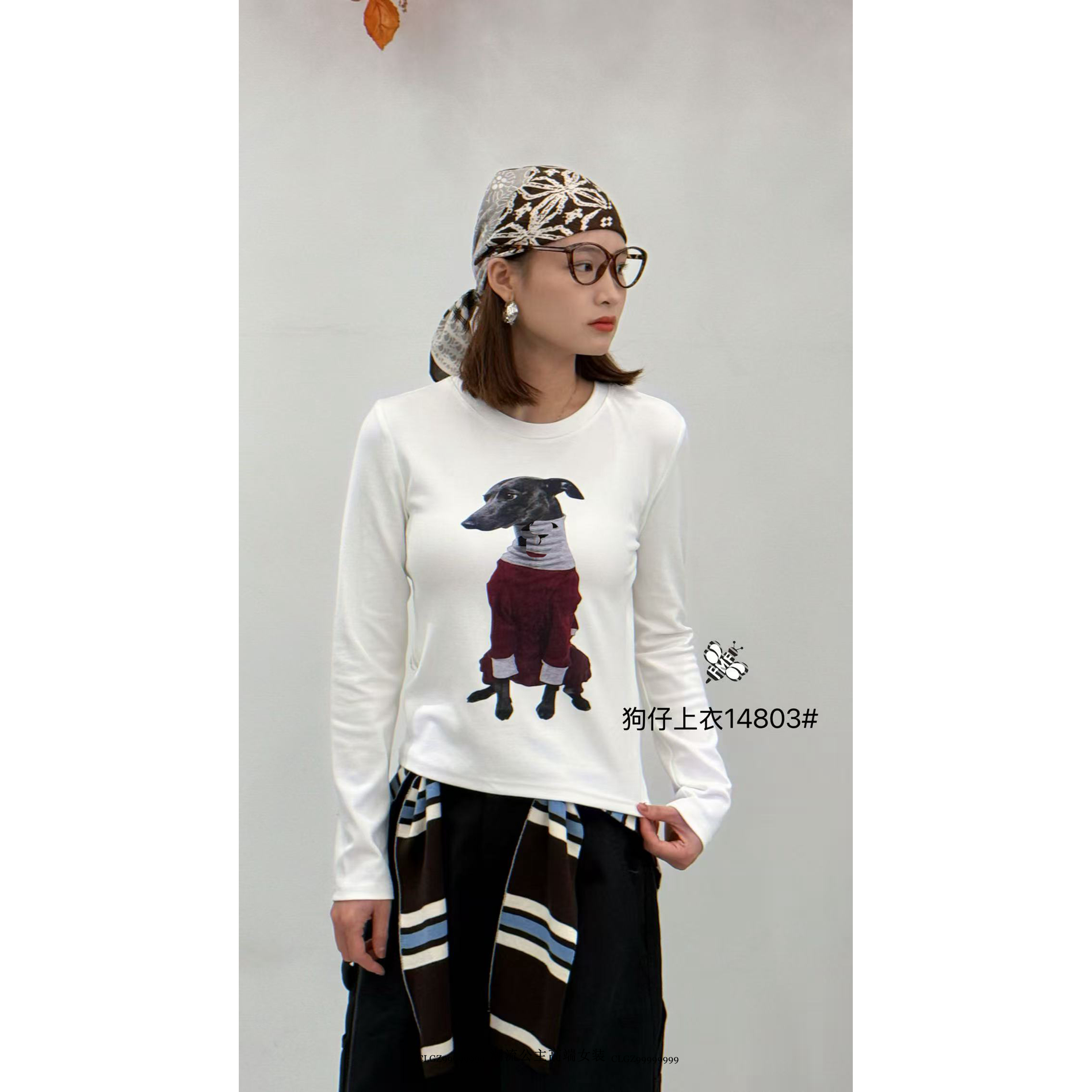 FMF欧韩2025新款圆领图案T恤