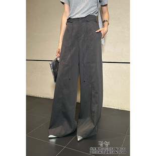 .特价DI-SUI欧洲站2026夏季新款女装39508天丝苎麻阔腿休闲长裤