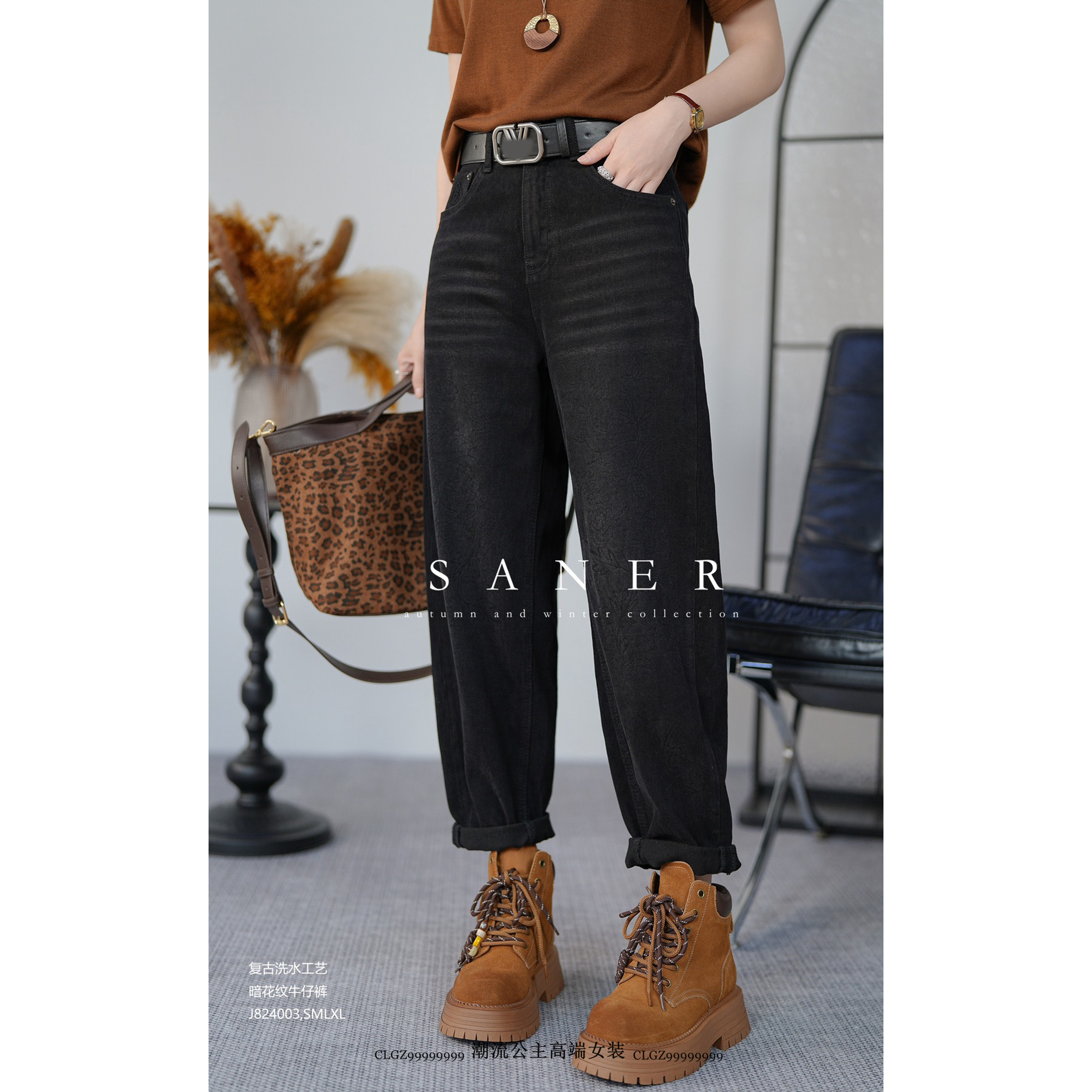 欧洲站2025春季新款牛仔裤