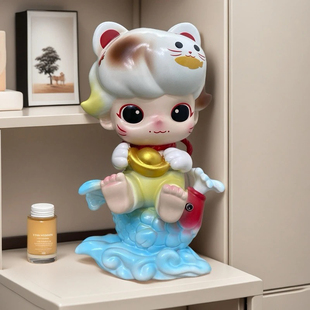 35cm大号 DIMOO梦里梦外系列盲盒手办可爱潮玩新家客厅玄关大摆件