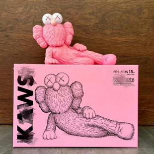 Kaws 情人节公仔撩人躺姿艾摩潮玩芝麻街玩偶轻奢风柜台摆件 BFF