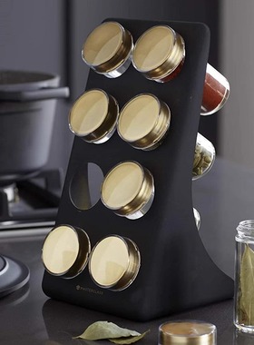 进口英国MASTERCLASS台面调料架 调味罐 厨房调料架8个装
