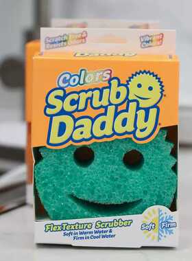 美国ScrubDaddy笑脸经典老爸魔力清洁擦厨房去污擦锅海绵洗碗擦