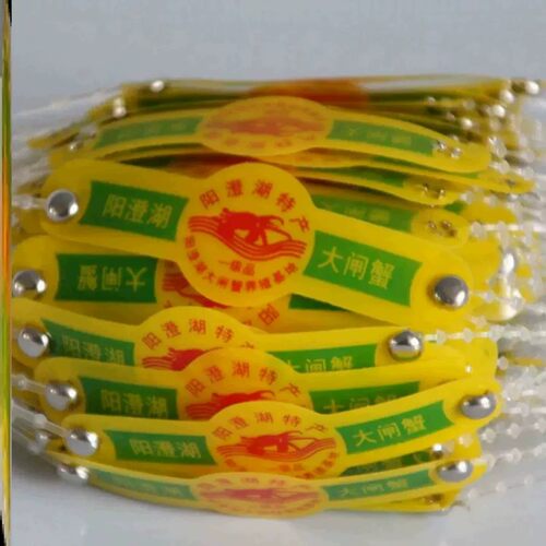 大闸蟹标签牌太湖固城湖阳澄湖节日大闸蟹包装扣螃蟹腰带扣捆扎带