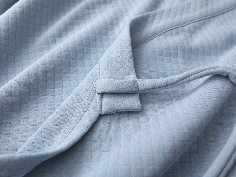 남성용 및 여성용 수출 누빔 기모노 잠옷 발목 길이의 3겹 에어 코튼 가디건 잠옷 긴팔 홈웨어 얇은