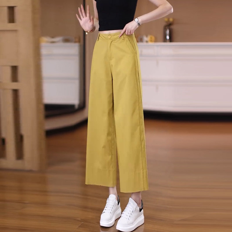 九分西装弯刀裤女夏季2026新款图片
