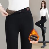 秋冬加厚松紧腰休闲弹力紧身铅笔小脚裤 加绒打底裤 女2025新款 子女