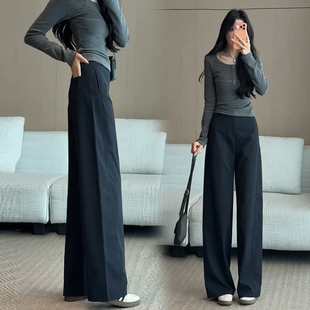 宽松显瘦女士休闲垂感直筒裤 高级感窄版 春夏季 女2026新款 子 阔腿裤