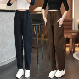 新款 高腰宽松显瘦老爹裤 休闲哈伦小脚裤 气质萝卜裤 女时尚 2025秋季