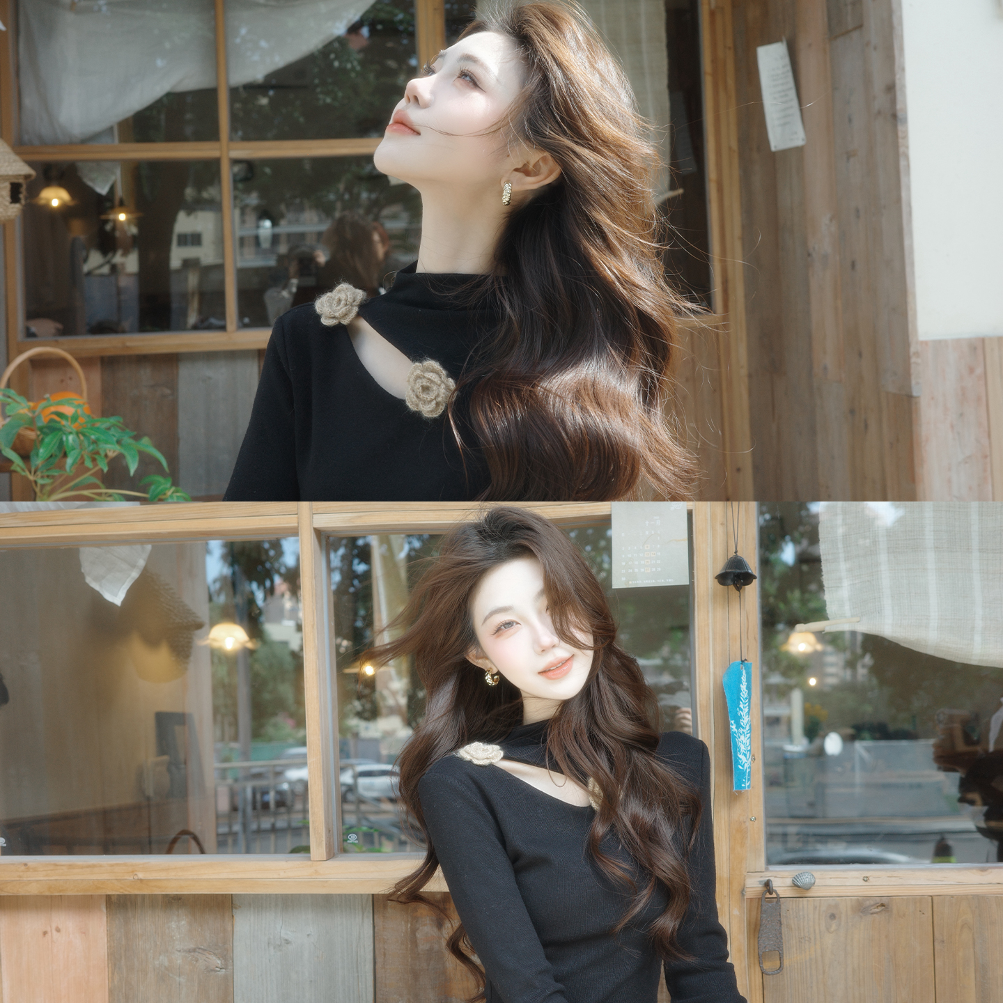 木子李的李冬季修身套装