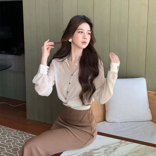 木子李的李早秋纯色套装