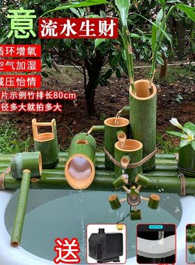 竹子流水器客厅家用循环