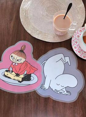 日单 姆明亚美卡通PP塑料儿童食品级环保隔热餐垫家居桌垫