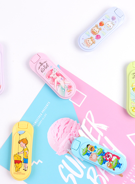 日本正品 长发公主美人鱼米妮维尼熊三眼仔迷你塑料卡通毛衣刷