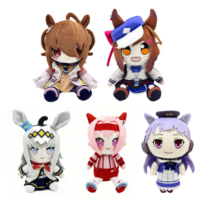 跨境新品agnes tachyon plush 赛马娘玩偶公仔可来图来样