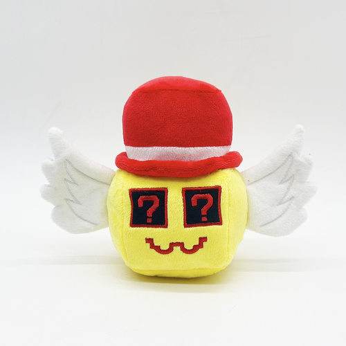 新款STEAL A BRAINROT roblox空洞骑士 红帽子方块毛绒玩具 公仔