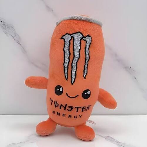 跨境爆款Monster Ultra‑White仿真玩偶创意魔爪易拉罐毛绒玩具