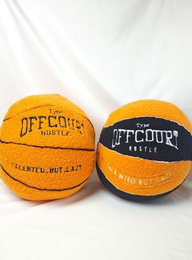 跨境新款offcourt basketball pillow创意玩偶公仔玩具毛绒抱枕