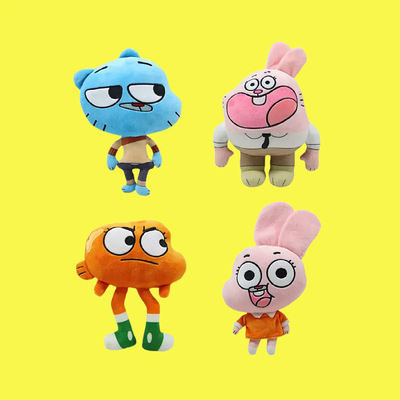 跨境新World of Gumball阿甘的奇妙世界动漫周边公仔阿甘毛绒玩具