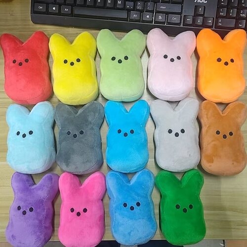 复活节娃娃兔子毛绒玩具Peeps亚马逊PEEPS玩偶水晶绒复活节礼物