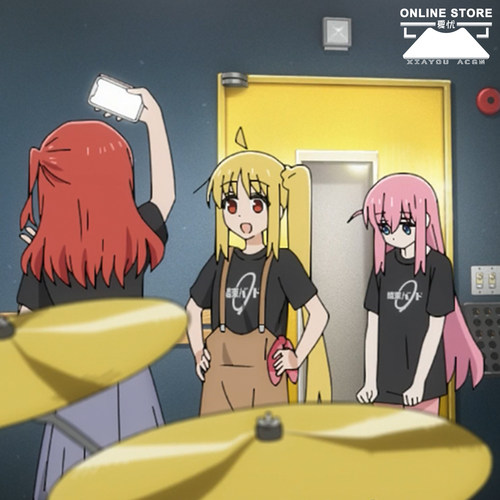 波奇酱同款T恤乐队t恤摇滚二次元