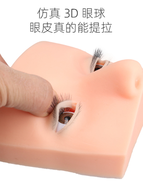 硅胶美睫头模练习嫁接睫毛