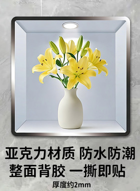 亚克力立体墙贴防水遮丑