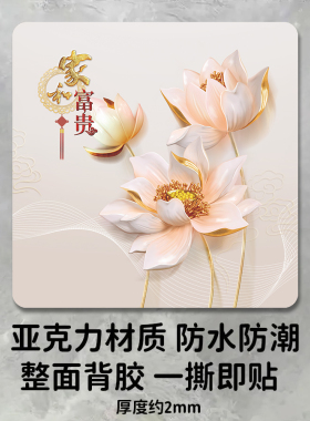 【可定制】墙贴装饰品补洞亚克力