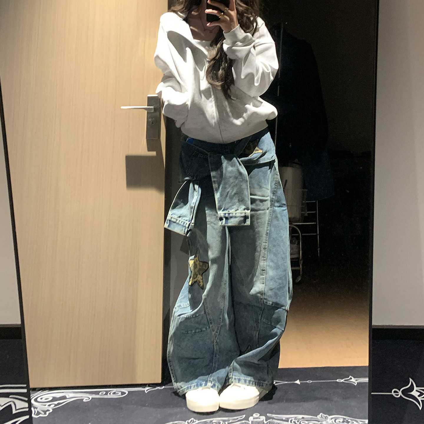 灰色短款卫衣外套女款春开衫薄款正肩上衣早秋季韩系穿搭拉链加绒