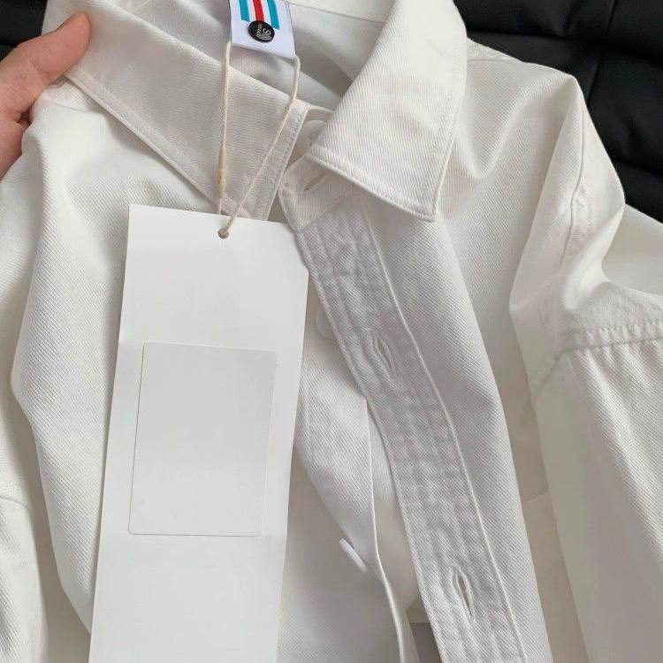 100%棉全棉正肩白色衬衫内搭叠穿衬衣打底衫长袖上衣休闲男女外套
