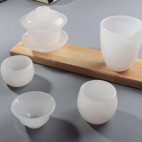 手工羊脂玉瓷功夫茶杯陶瓷品茗杯中国白茶碗德化白瓷喝茶小杯子