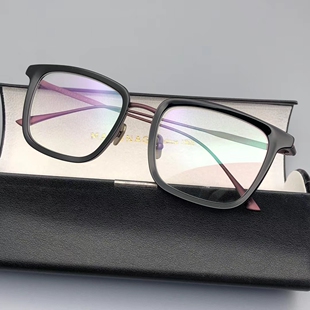 增永眼镜EMPIRE I纯钛大方框近视眼镜框方形粗框可配度数不夹脸