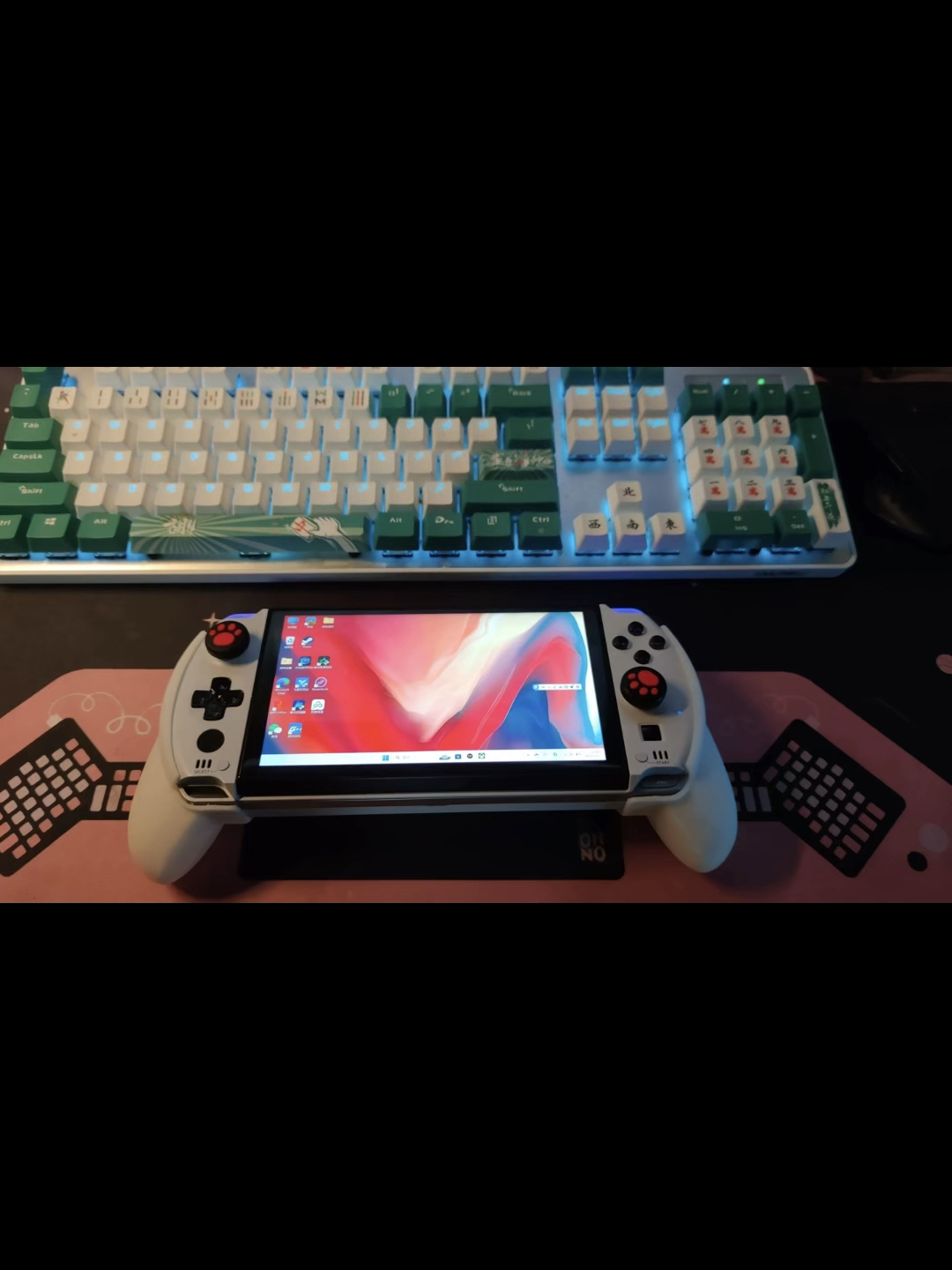 GPD Win4手柄壳握把配件 gpd底座不影响键盘开合改善手感和隔热