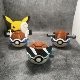 杰尼龟精灵球 宝可梦形态精灵球卡咪龟水箭龟 口袋妖怪神奇宝贝球