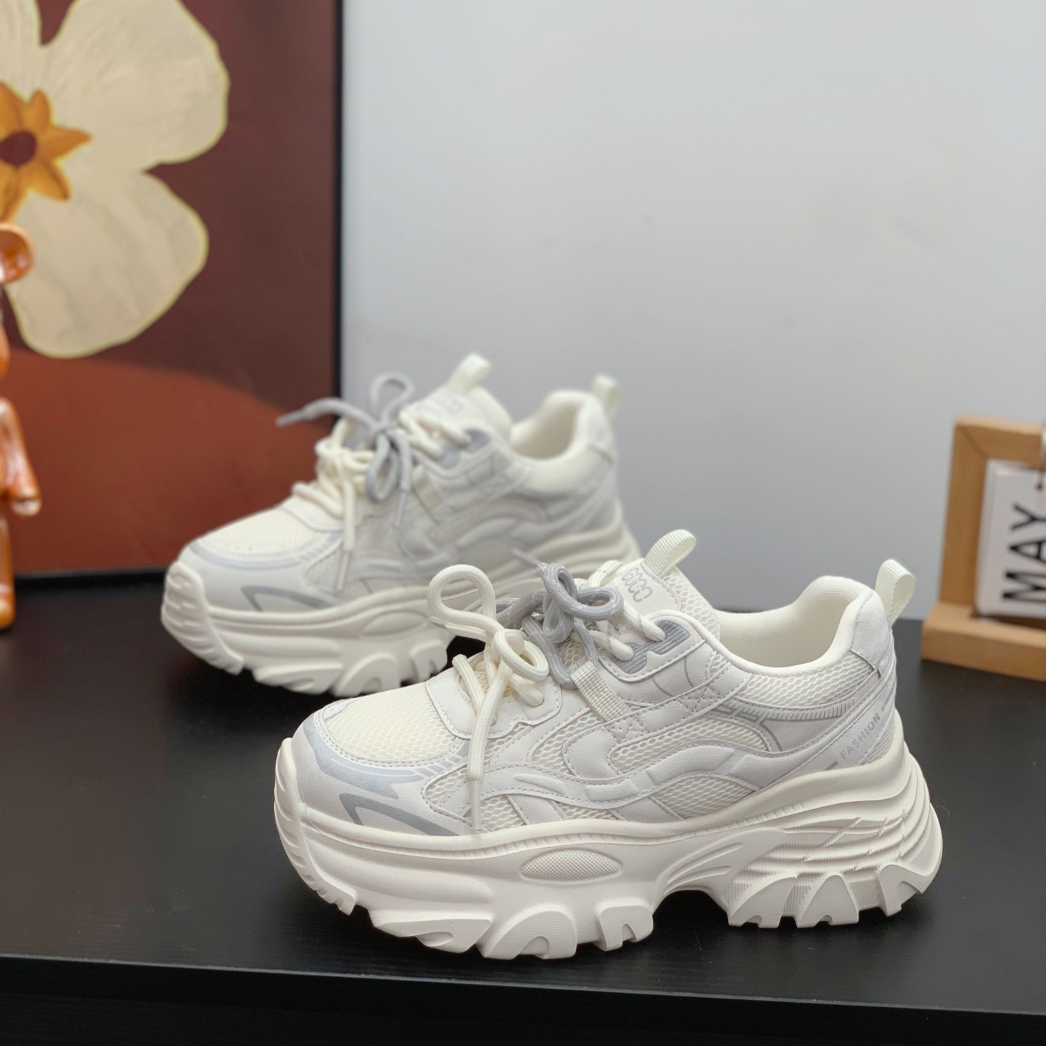 轻便显腿长超火双鞋带潮流老爹鞋