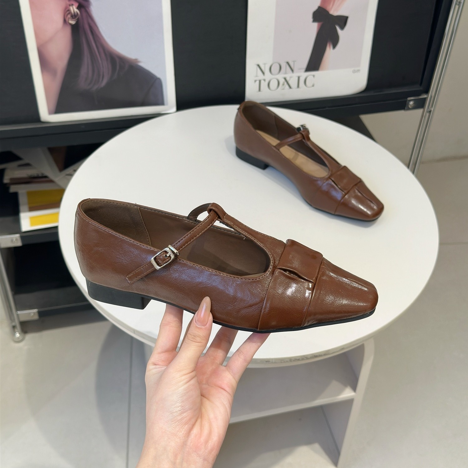 法式T字带玛丽珍小皮鞋女2026春季新款韩版复古方头低跟单鞋,女鞋,玛丽珍鞋,淘宝优惠券,粉丝福利购,淘宝优惠卷